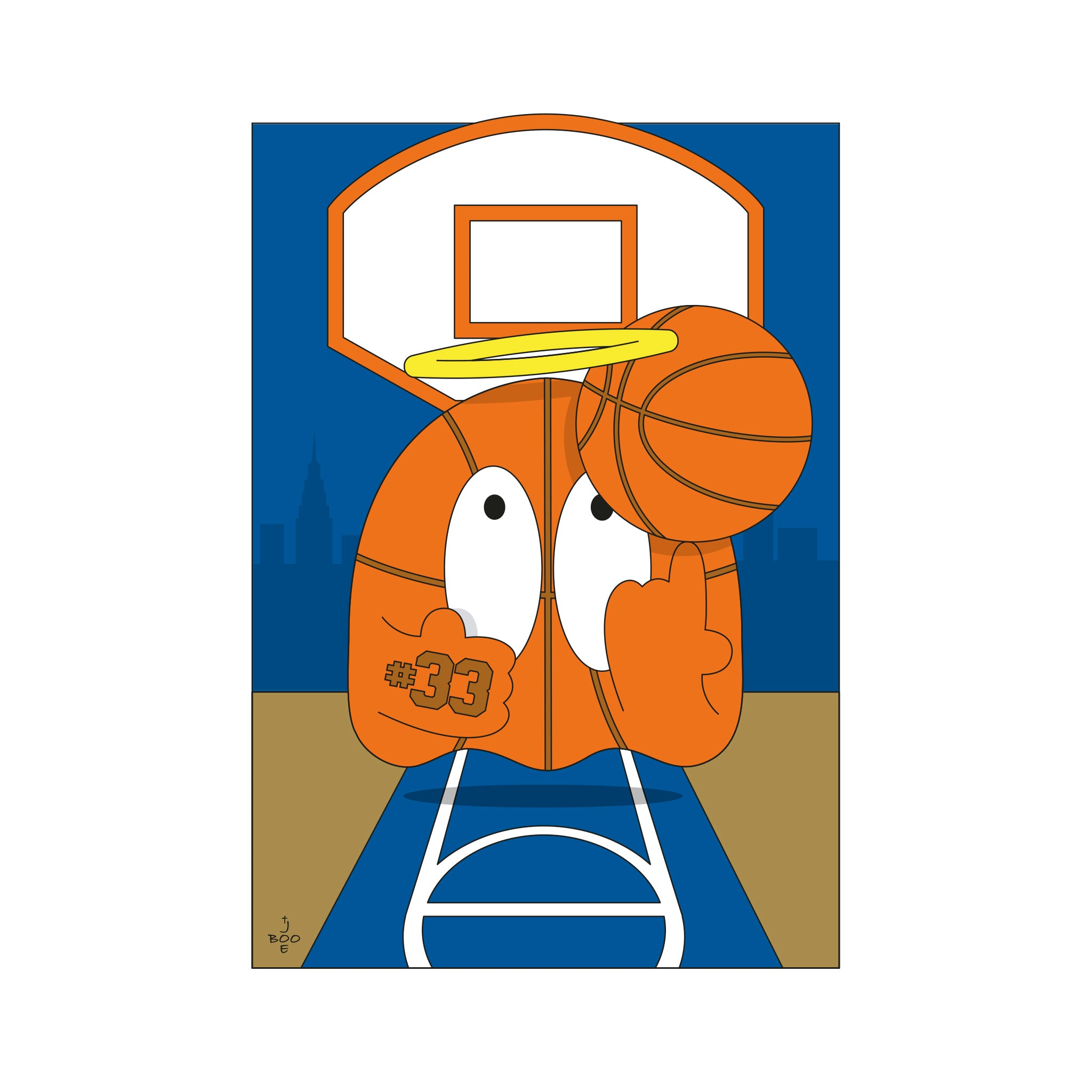 Affiche Basket NY - Collection New York - Série New York New York - Boo Joe