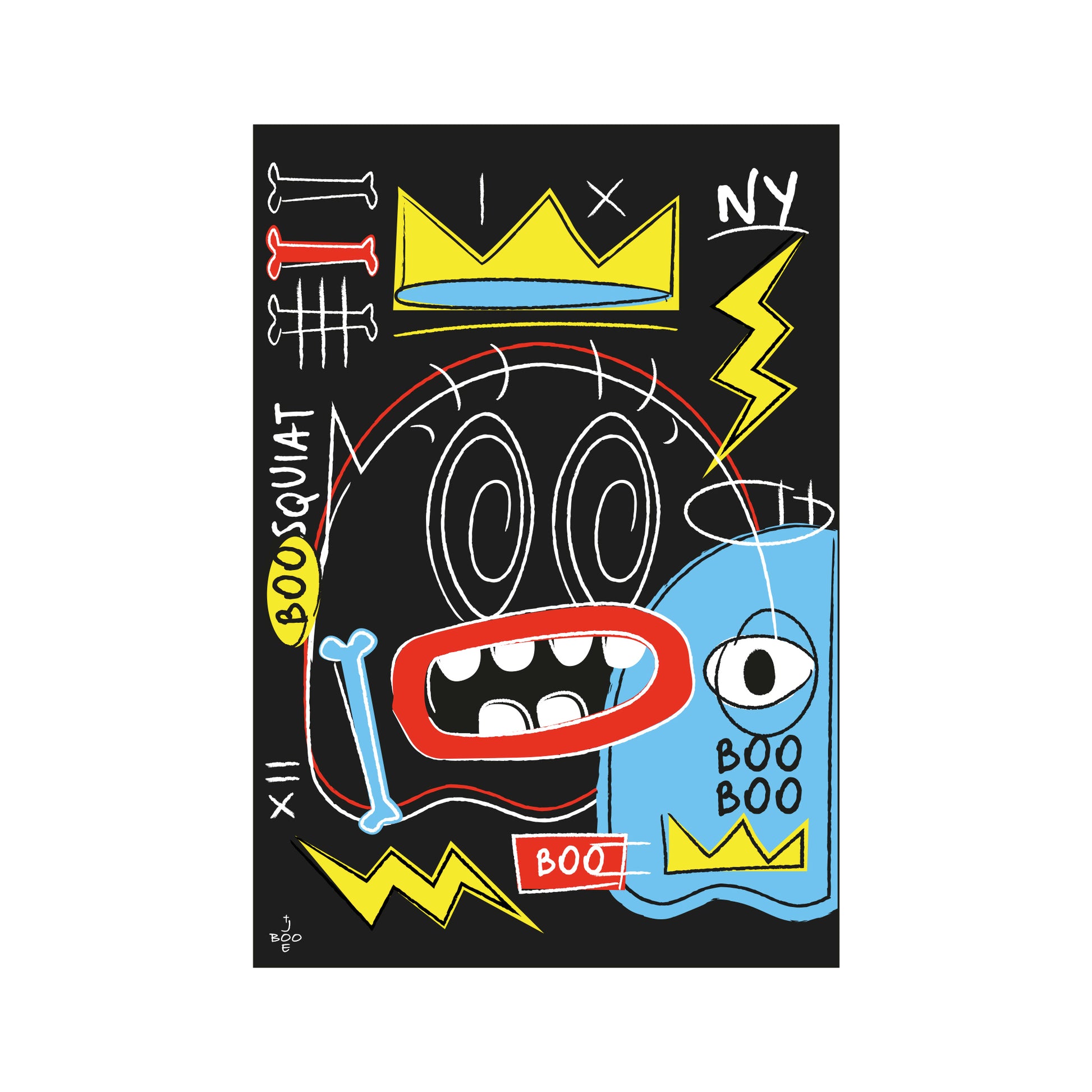 Affiche Boosquiat - Collection New York - Série A Nod to Artist - Boo Joe