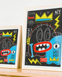 Affiche Boosquiat encadrée - Collection New York - Série A Nod to Artist - Boo Joe