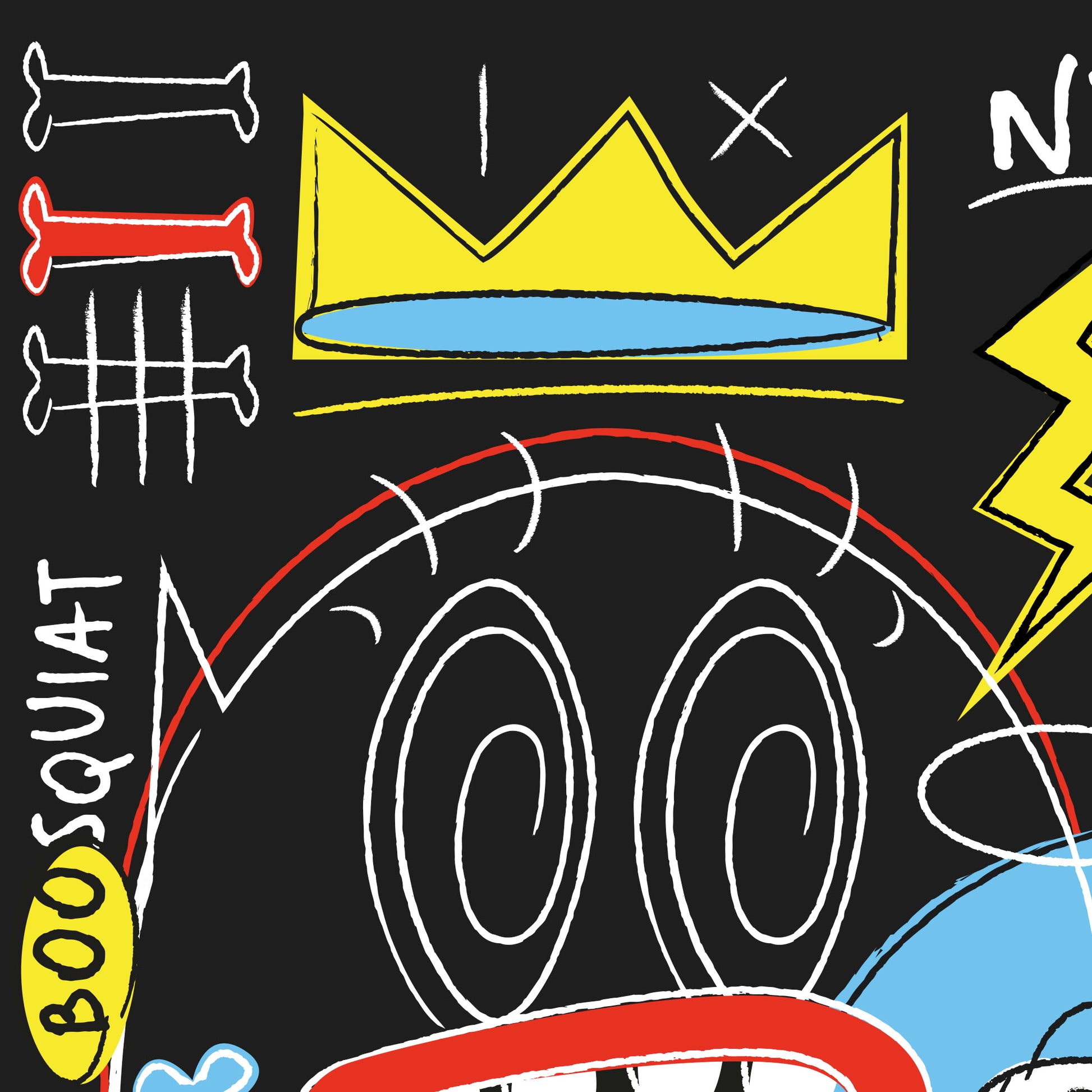 Zoom Affiche Boosquiat - Collection New York - Série A Nod to Artist - Boo Joe