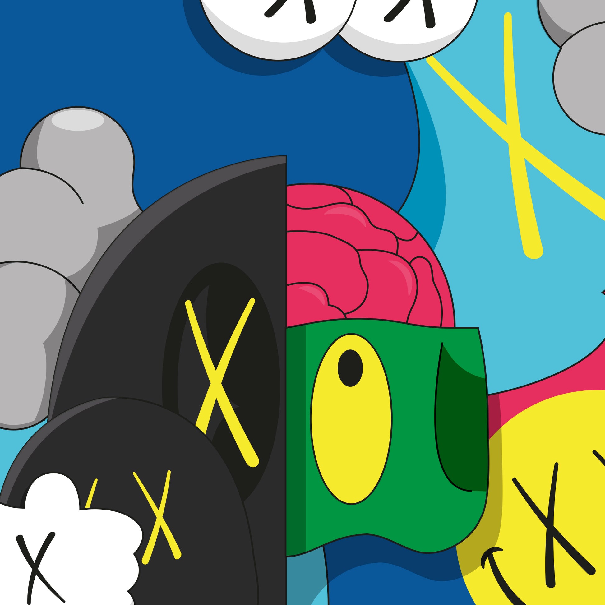 Zoom Affiche Boo Kaws - Collection New York - Série A Nod to Artist - Boo Joe