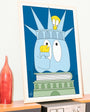 Affiche Liberty encadrée - Collection New York - Série New York New York - Boo Joe