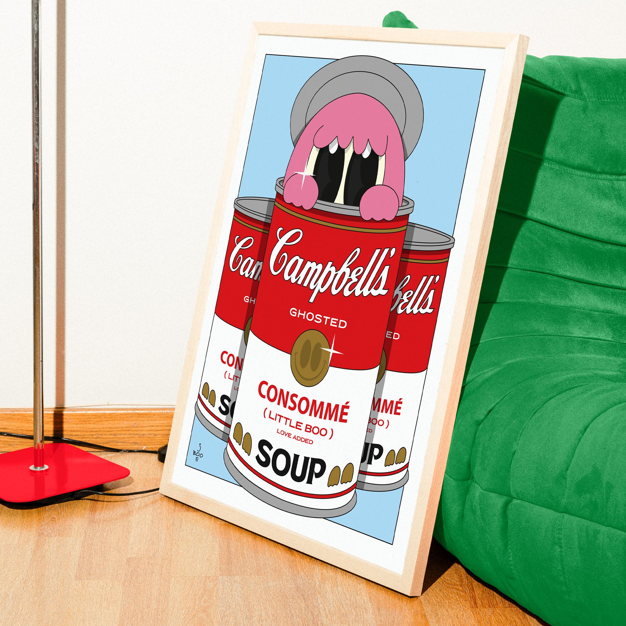 Affiche Boody Wharol encadrée - Collection New York - Série A Nod to Artist - Boo Joe