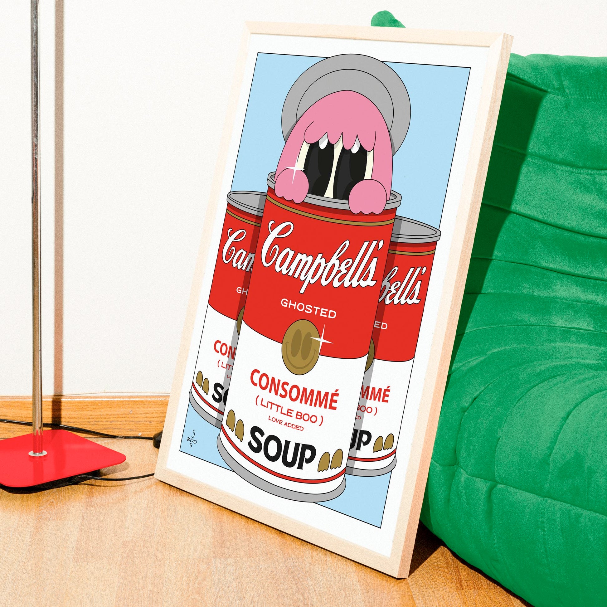 Affiche Boody Wharol encadrée - Collection New York - Série A Nod to Artist - Boo Joe